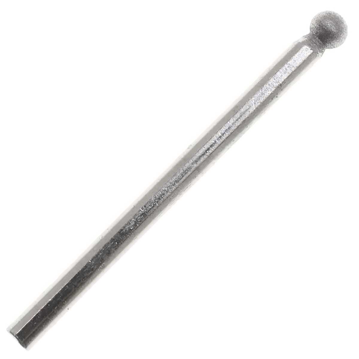 04.0mm - 5/32 inch 400 Grit Round Diamond Burr - 1/8 inch shank