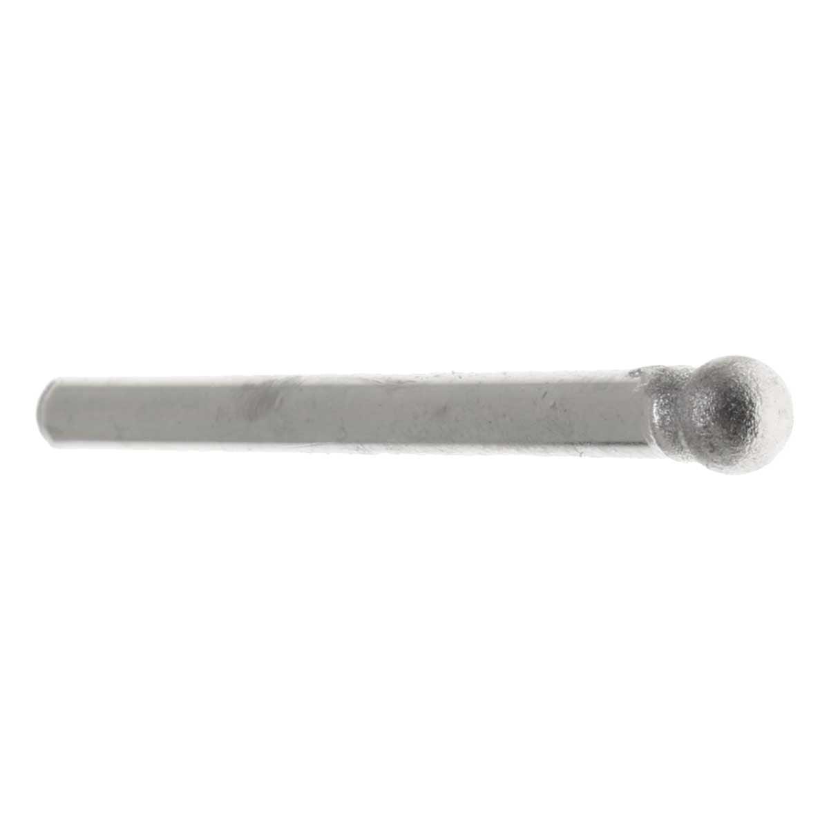 04.0mm - 5/32 inch 400 Grit Round Diamond Burr - 1/8 inch shank