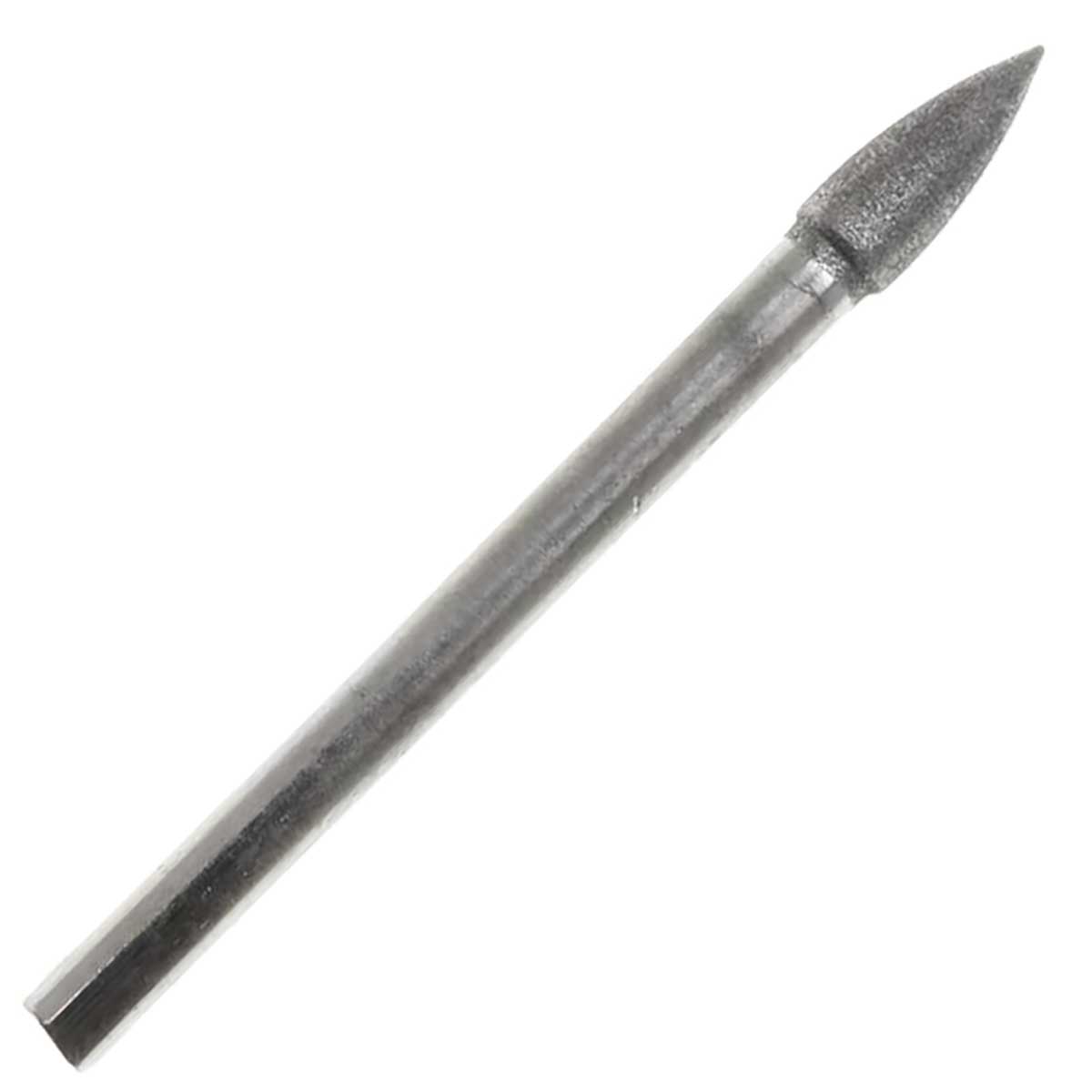 03.9mm - 5/32 inch 600 Grit Flame Diamond Burr - 1/8 inch shank