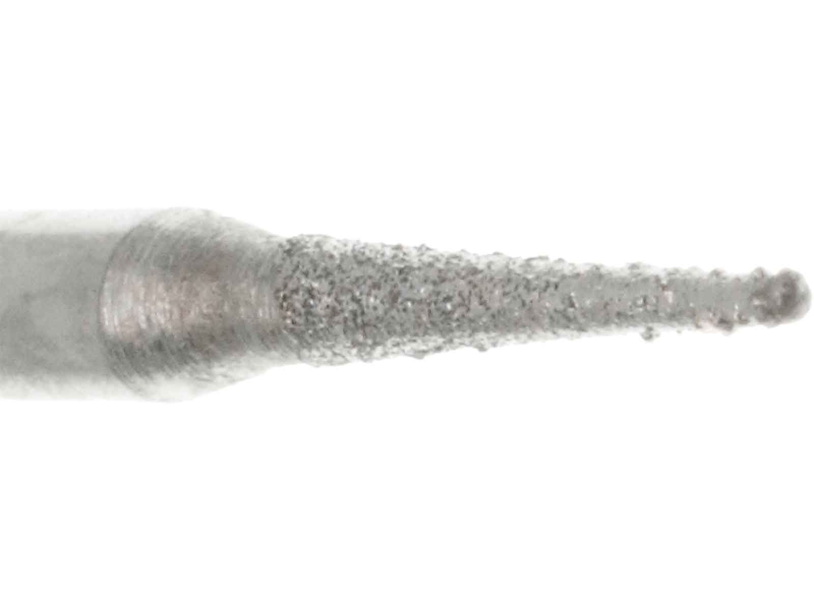 02.4 x 11.4mm 150 Grit Cone Diamond Burr - 1/8 inch shank
