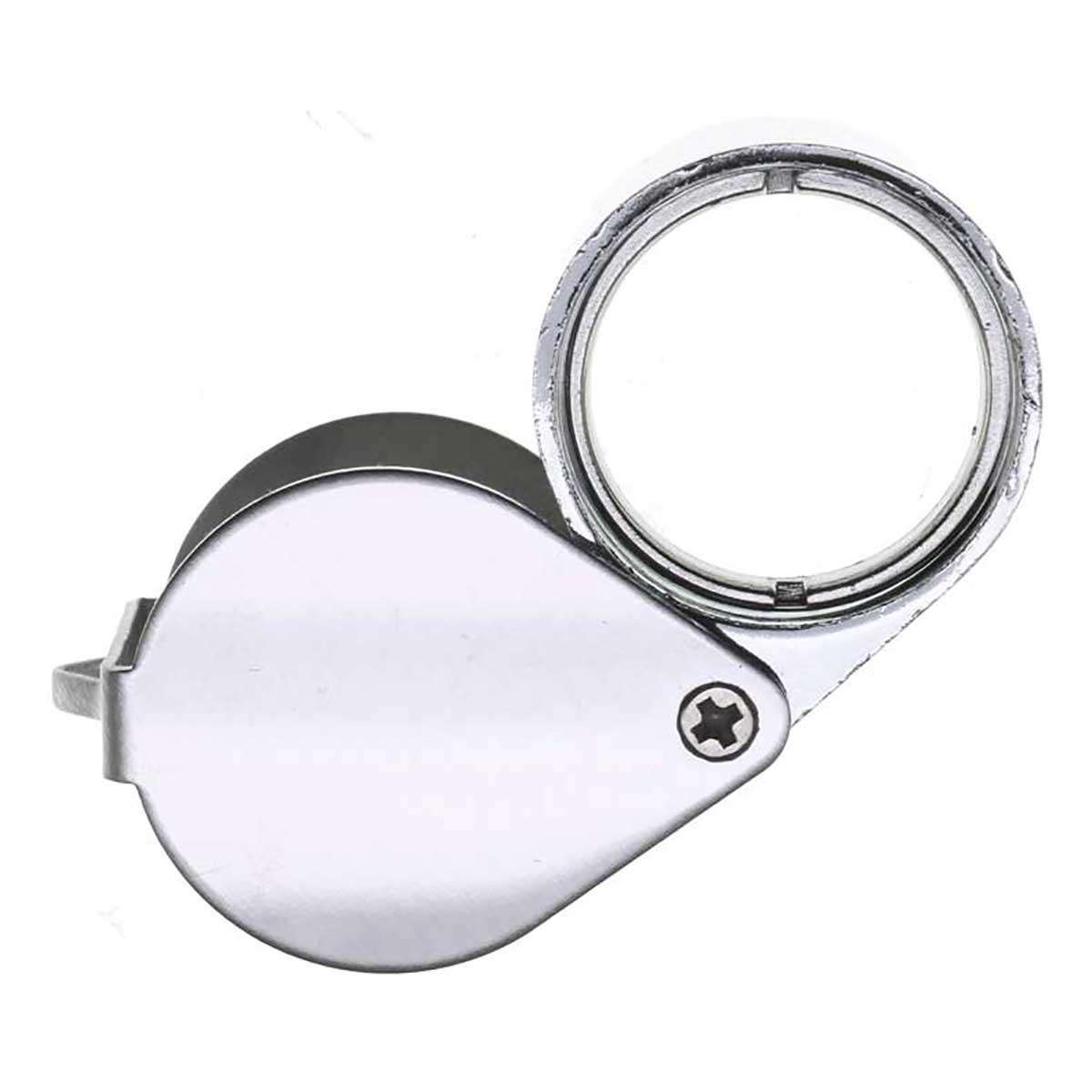 21mm 10x Chrome Teardrop Economy Jewelers Loupe