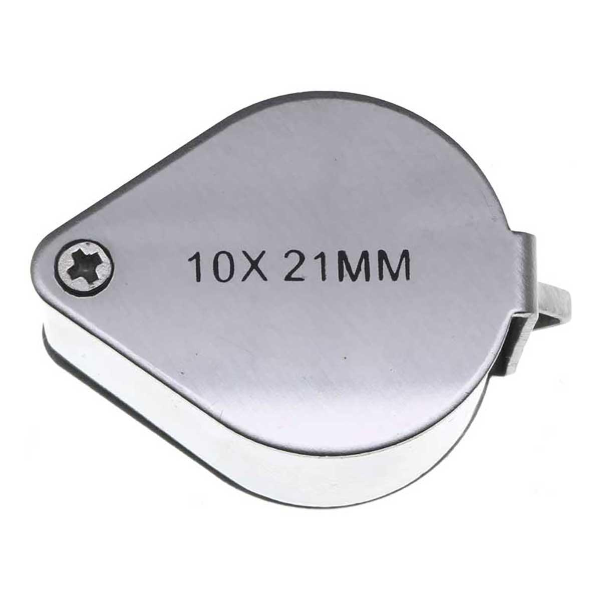 21mm 10x Chrome Teardrop Economy Jewelers Loupe