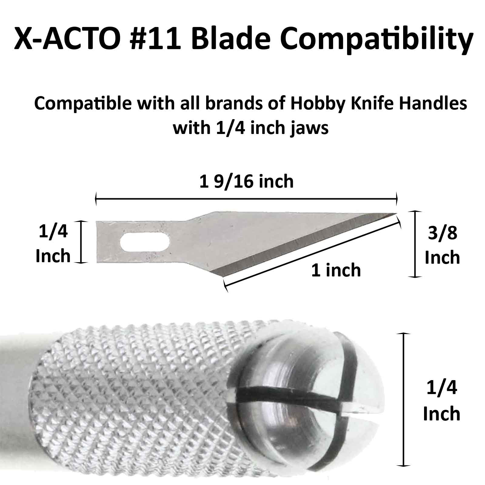 X-ACTO #11M X291M Broad Tip Knife Blades - 5pc
