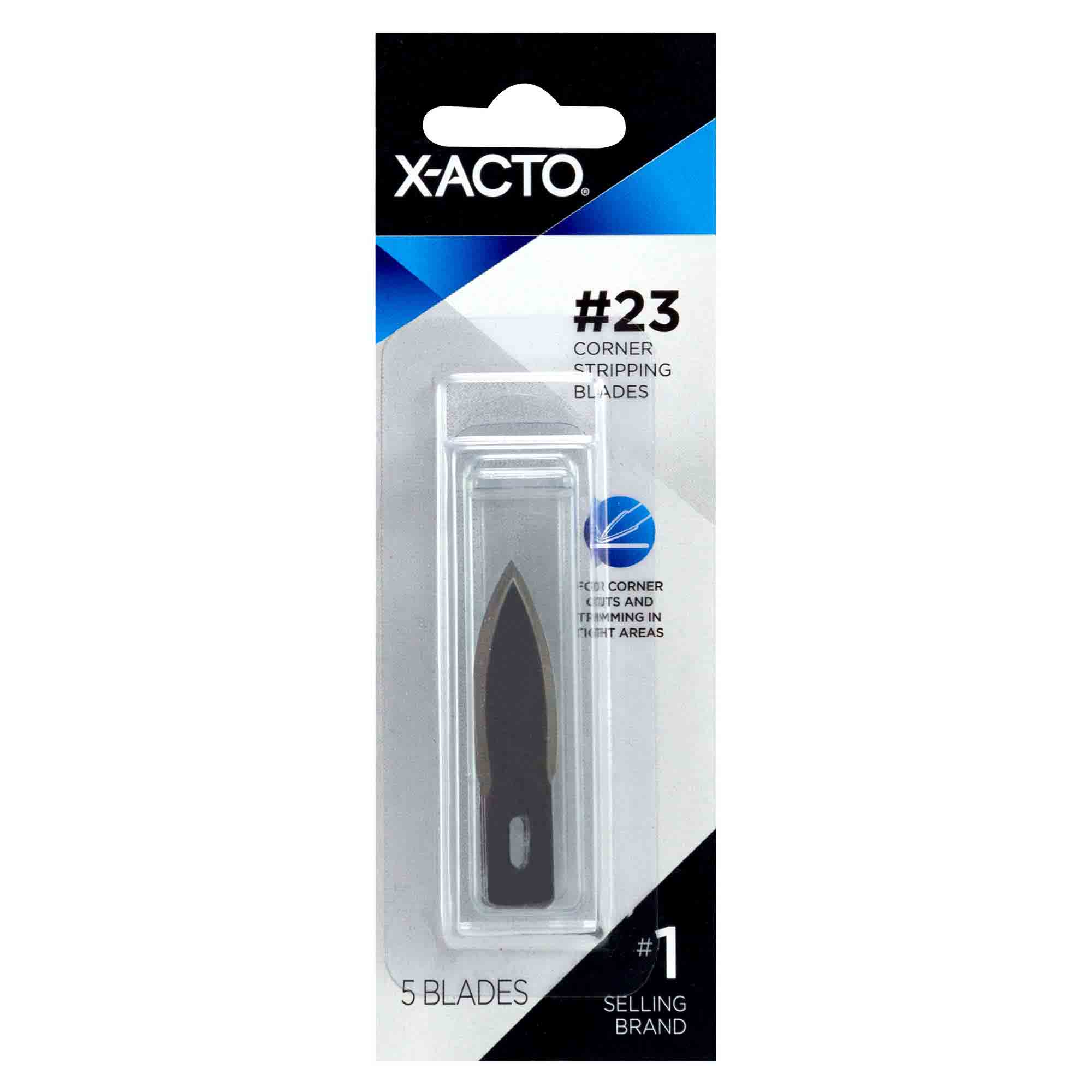 X-ACTO X223 5pc #23 Double Edged Corner Stripping Knife Blades