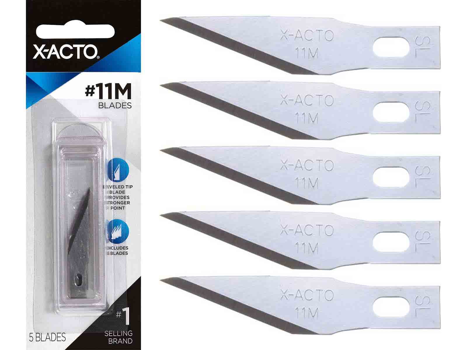 X-ACTO #11M X291M Broad Tip Knife Blades - 5pc