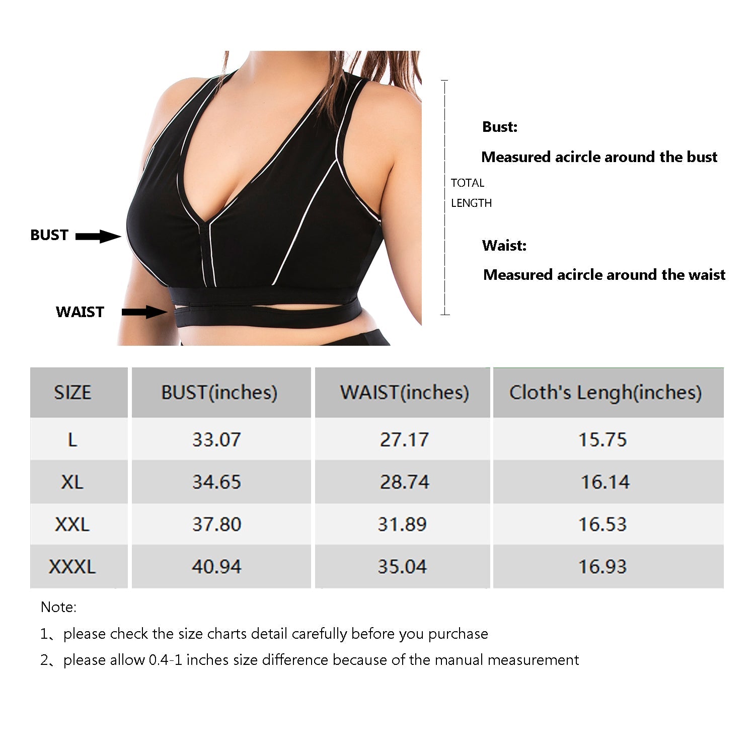 Racing Back Bra High Impact Workout Tops Plus Size