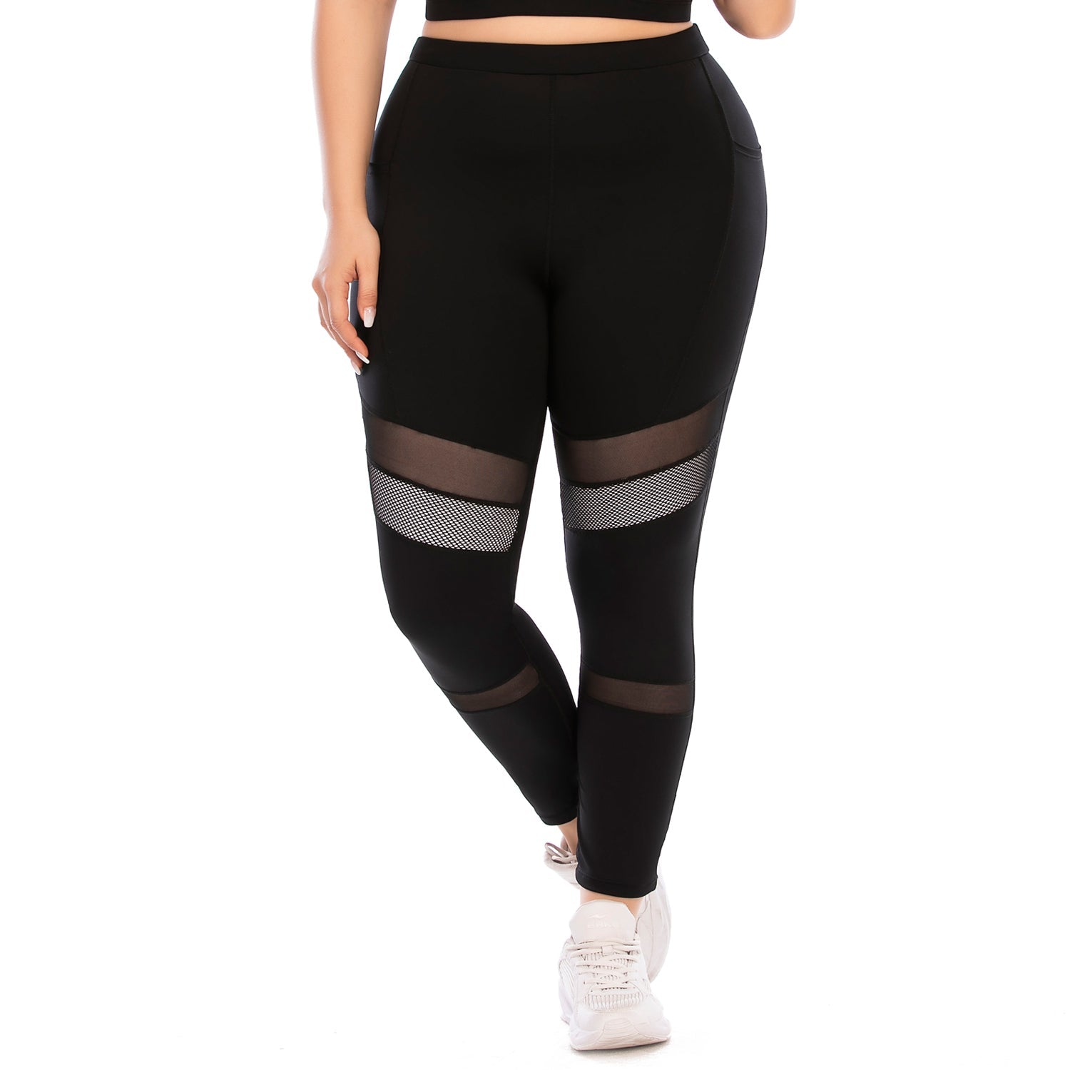 Plus Size Yoga Pants with Pocket Squat Proof Leggings