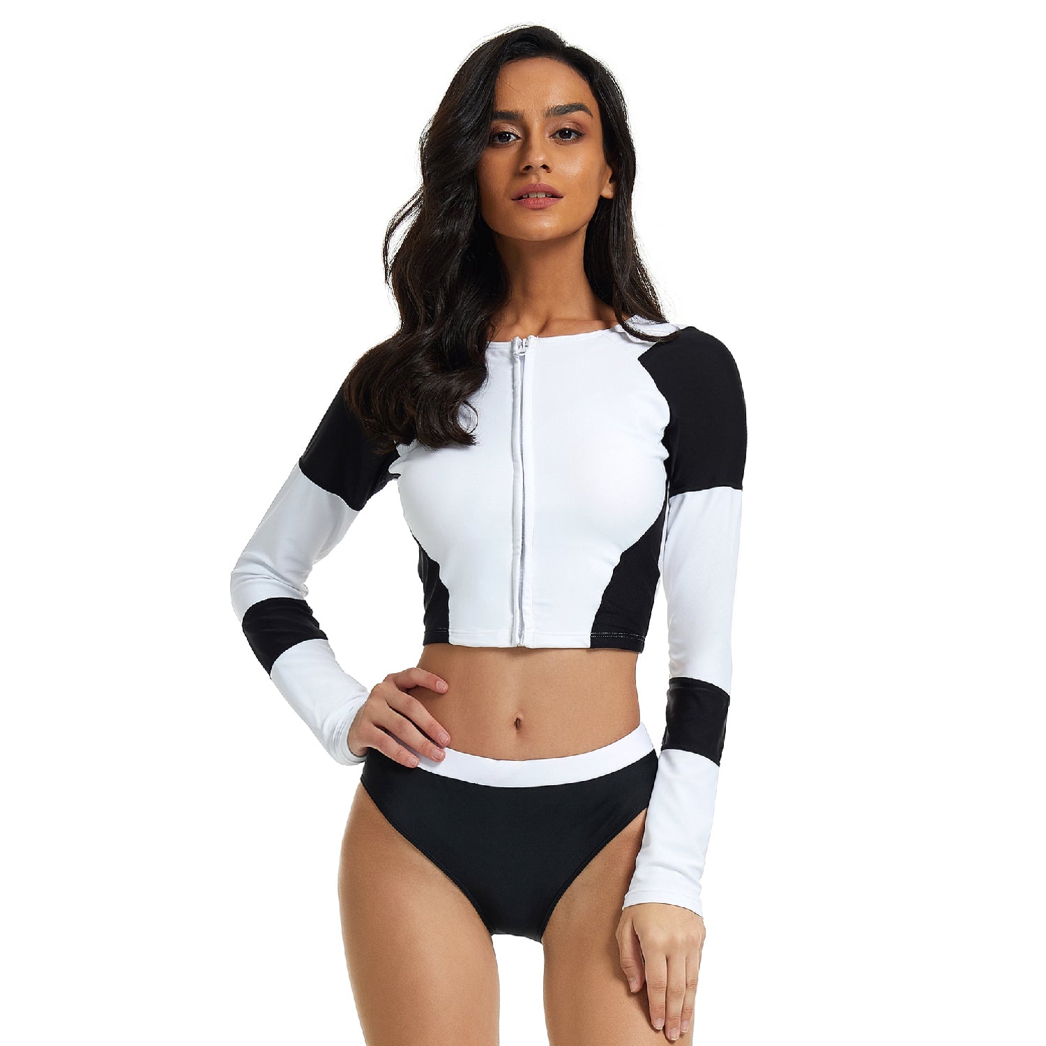 Long Sleeve Surfing Suit for Zipper Swimsuit