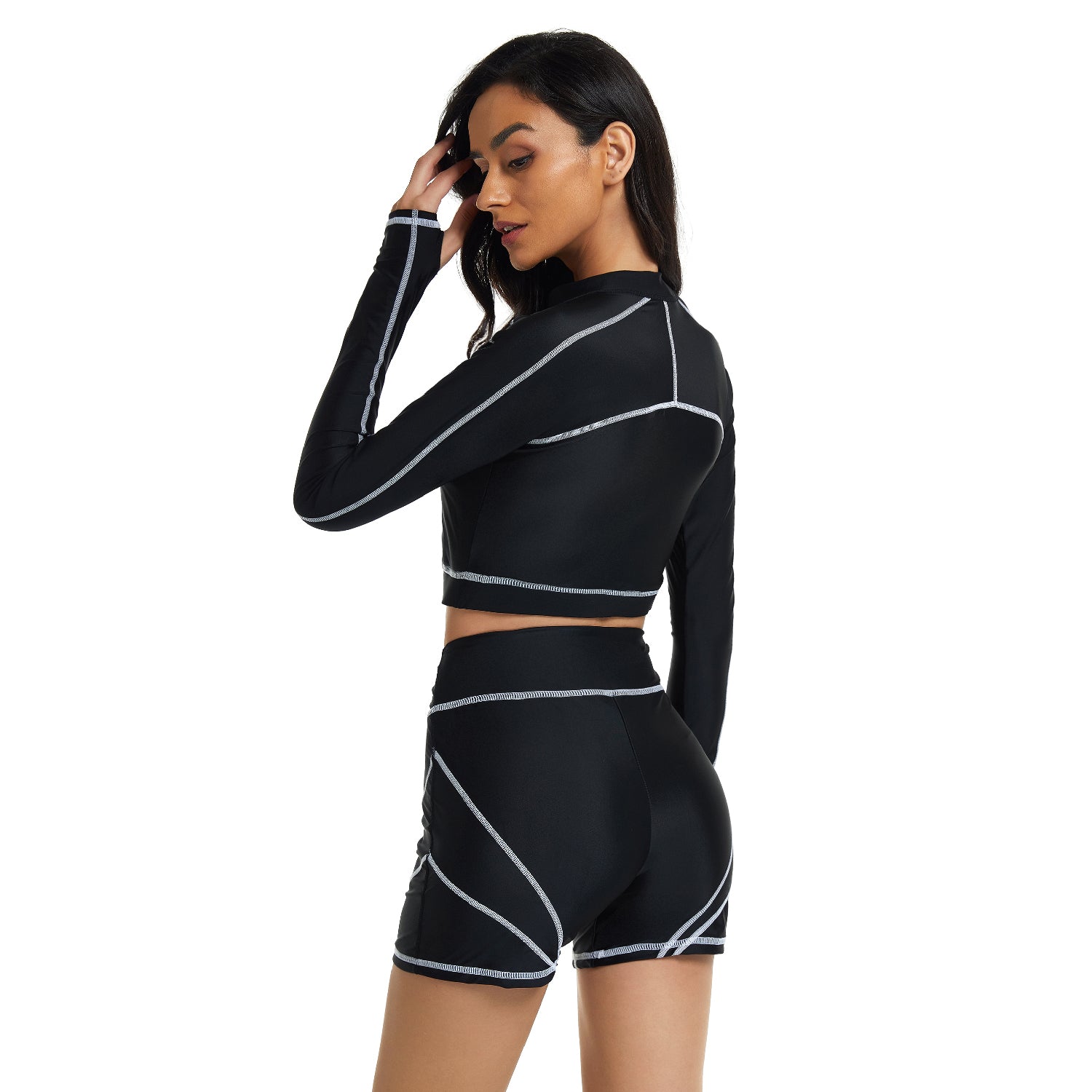 Long Sleeve Swimming Suit Sun Protection Beachwear