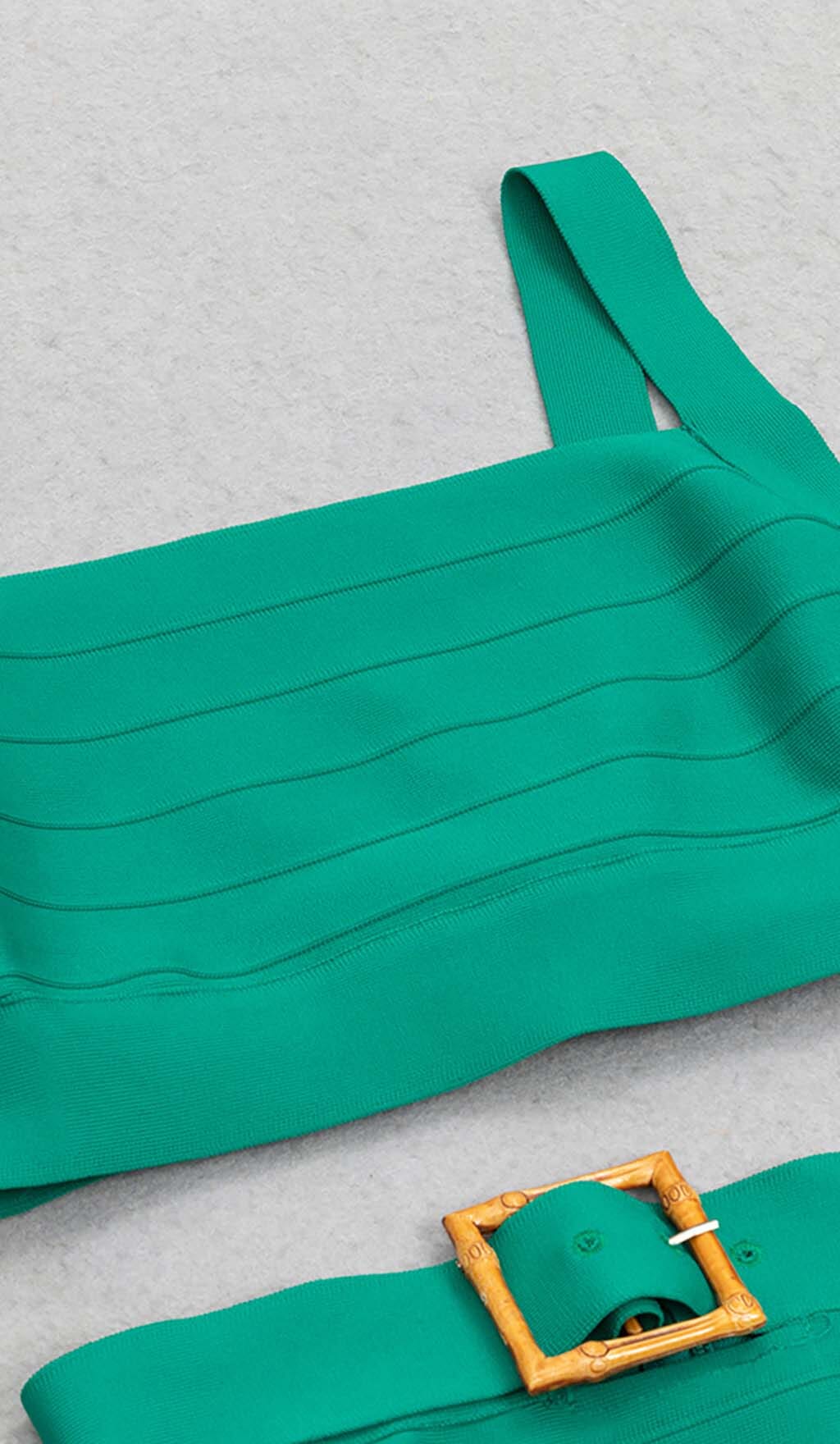 CUT OUT TWO-PIECE MIDI DRESS IN JADE