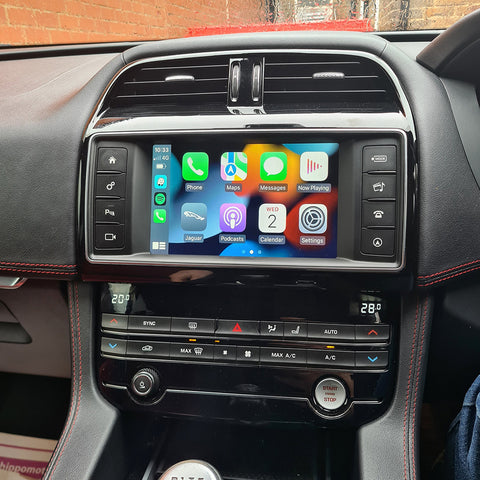 range rover phone display