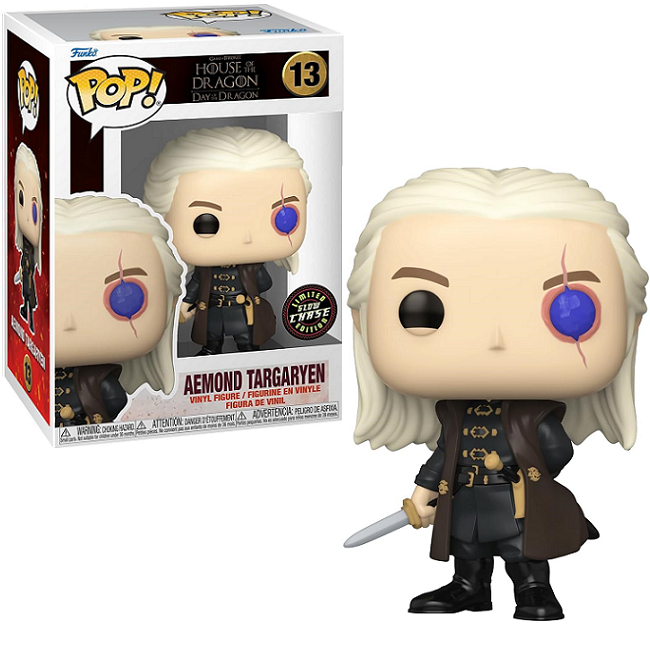  Aemond Targaryen #13 - Game of Thrones House of the Dragon Funko Pop! TV [Gitd Chase] 