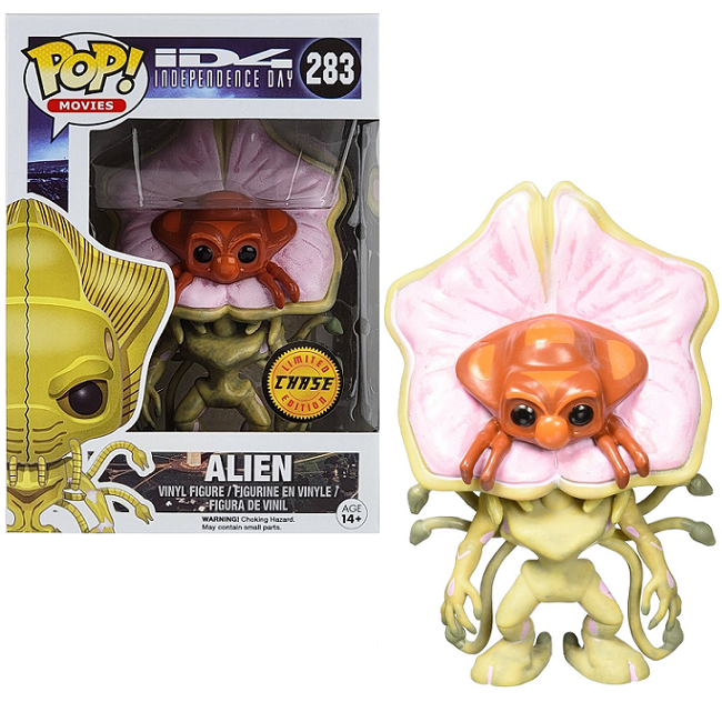  Alien #283 - Independence Day Funko Pop! Movies [Open Face Chase Version] 