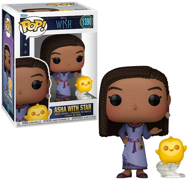  Asha With Star #1390 - Disney WISH Funko Pop! 