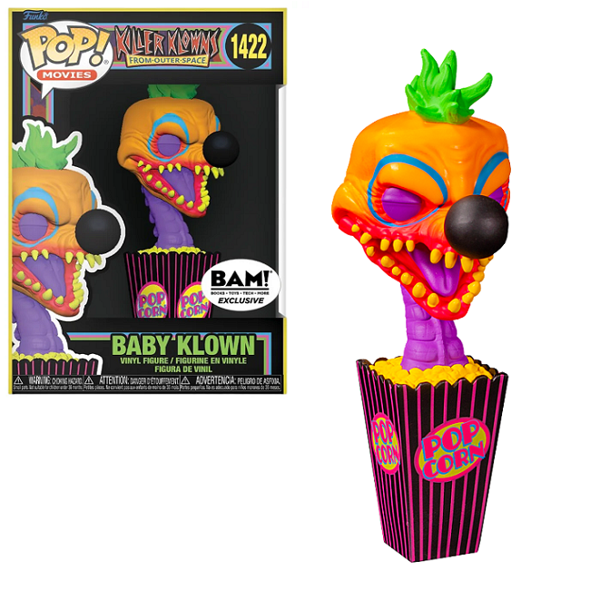  Baby Klown #1422 - Killer Klowns from Outer Space Funko Pop! Movies [Blacklight BAM! Exclusive] 