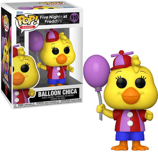  Balloon Chica #910 - Five Nights At Freddys Funko Pop! Games 