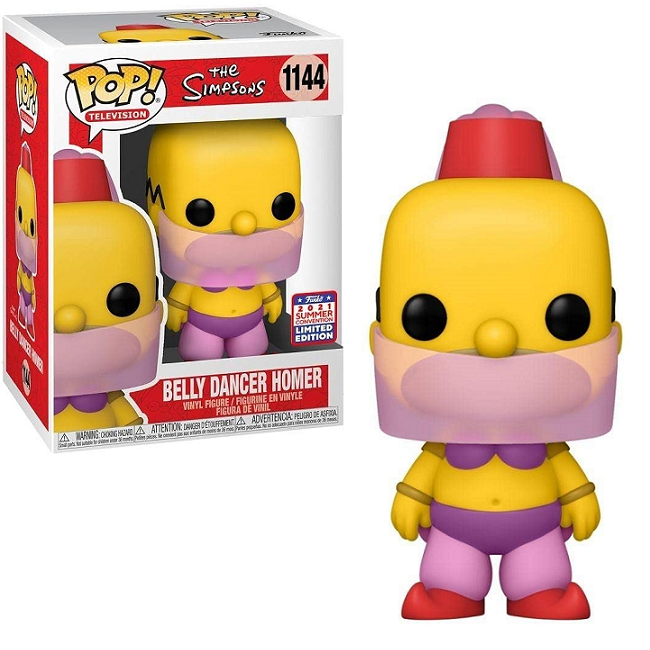 Belly Dancer Homer #1144 – The Simpsons Funko Pop! TV [2021 Summer Convention Shared Limited Edition] 