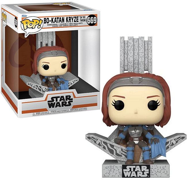  Bo-Katan Kryze On The Throne #669 - Mandalorian Funko Pop! Deluxe 