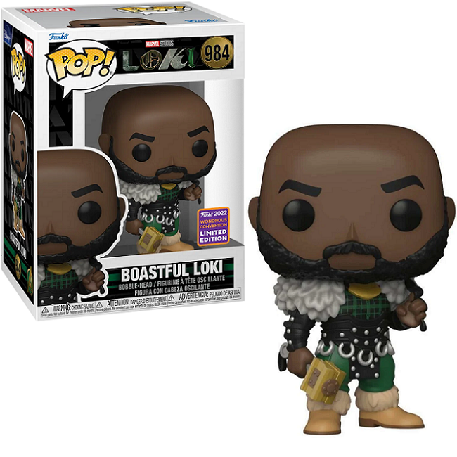  Boastful Loki #984 - Loki Funko Pop! [2022 Wondrous Convention Limited Edition] 
