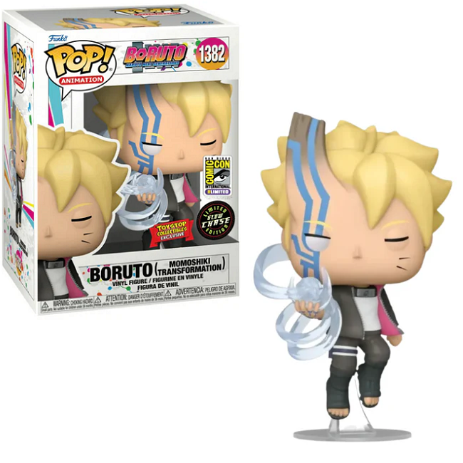  Boruto [Momoshiki Transformation] #1382 - Boruto Naruto Next Generations Funko Pop! Animation [Gitd SDCC Chase] 