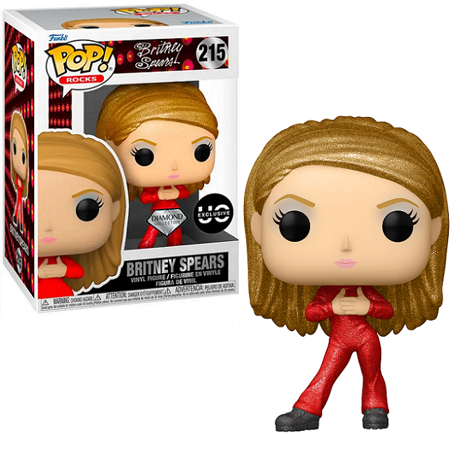  Britney Spears #215 - Britney Spears Funko Pop! Rocks [Diamond Urban Outfitters Exclusive] 