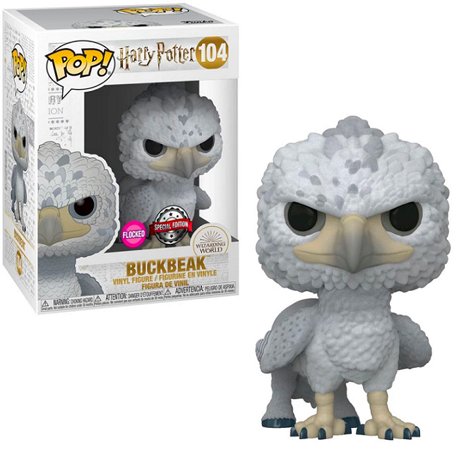  Buckbeak #104 - Harry Potter Funko Pop! [Flocked Black Eyes Special Edition] 