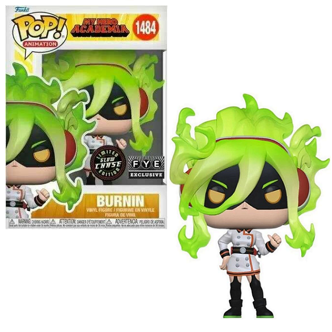  Burnin #1484 - My Hero Academia Funko Pop! Animation [Gitd FYE Exclusive Chase] 