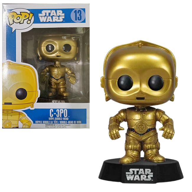  C-3PO #13 - Star Wars Funko Pop! [Blue Box Small Font] 