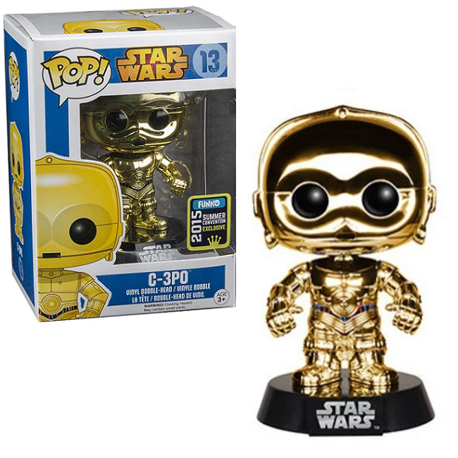  C-3PO #13 - Star Wars Funko Pop! [Metallic 2015 Summer Convention Exclusive] 