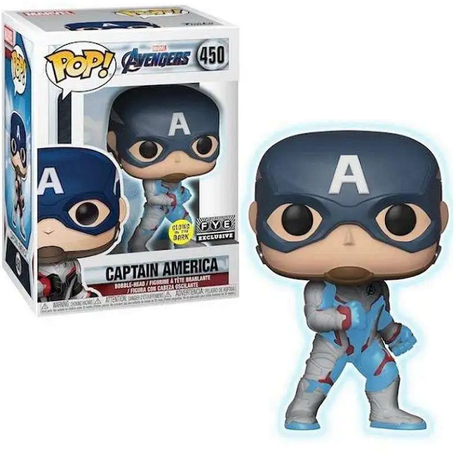  Captain America #450 - Avengers Endgame Funko Pop! [Gitd FYE Exclusive] 