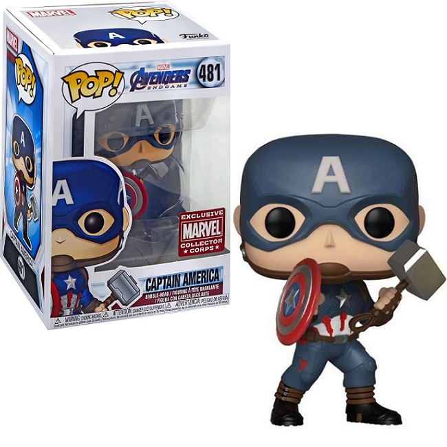  Captain America #481- Avengers Endgame Funko Pop! [Marvel Collector Corps Exclusive] 