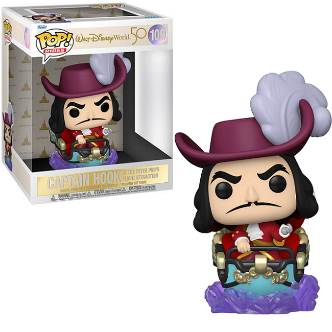  Captain Hook At The Peter Pan Flight Attraction #109 - WDW50 Funko Pop! Rides 