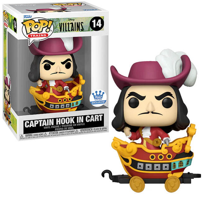 Captain Hook in Cart #14 - Disney Villains Funko Pop! Trains [Funko Exclusive] 