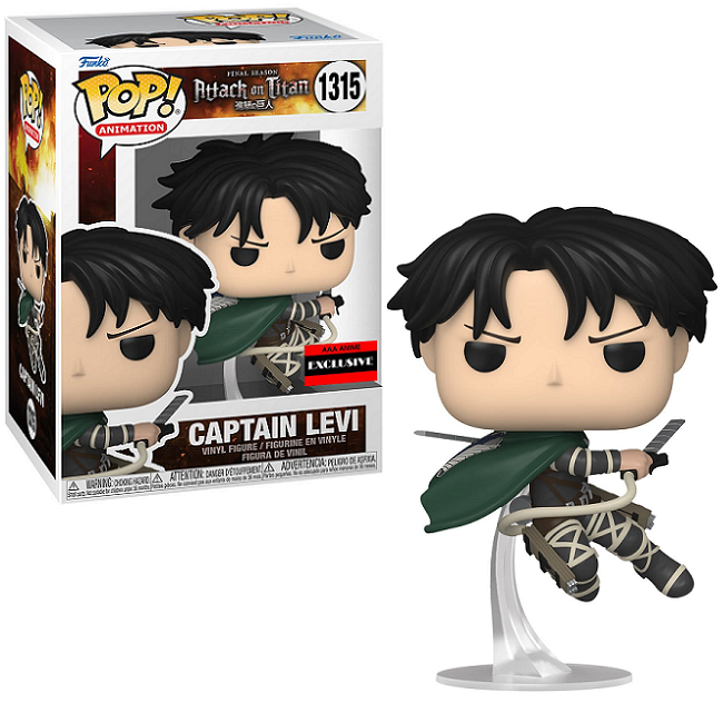  Captain Levi Ackerman #1315 - Attack on Titan Funko Pop! [AAA Anime Exclusive] 
