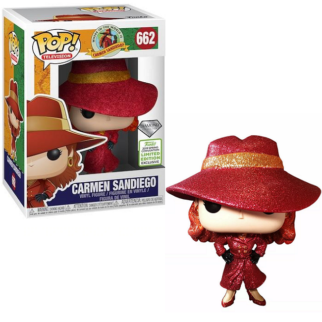 Carmen Sandiego #662 - Where in the World Is Carmen Sandiego Funko Pop! TV [Diamond 2019 Spring Convention Exclusive] 