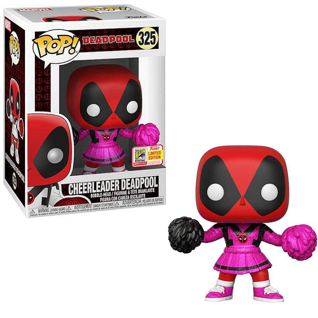  Cheerleader Deadpool #325 – Deadpool Funko Pop! [Pink Glitter 2018 SDCC Exclusive] 