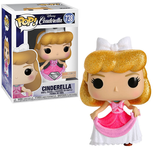  Cinderella #738 – Cinderella Funko Pop! [Diamond Box Lunch Exclusive] 