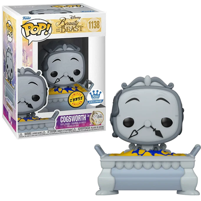  Cogsworth #1138 - Disney Beauty and the Beast Funko Pop! [Funko Exclusive Chase] 