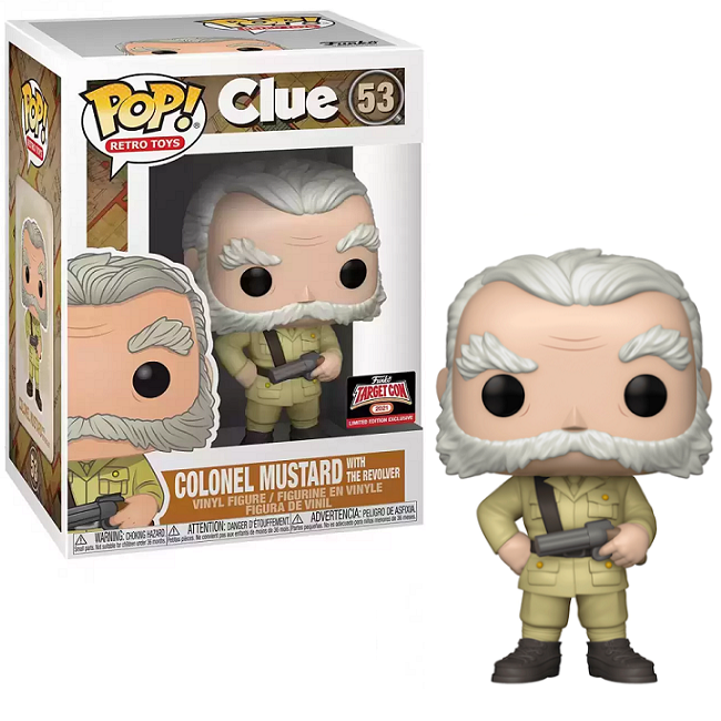  Colonel Mustard with Revolver #53 - Clue Funko Pop! Retro Toys [2021 TargetCon Exclusive] 