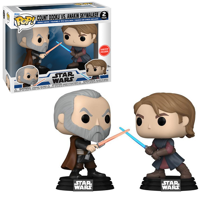  Count Dooku vs. Anakin Skywalker - Star Wars Funko Pop! [GameStop Exclusive] 