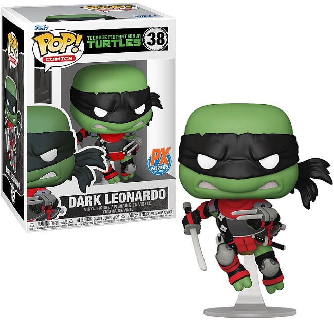  Dark Leonardo #38 - Teenage Mutant Ninja Turtles Funko Pop! Comics [PX Exclusive] 