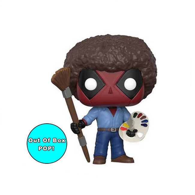  Deadpool As Bob Ross #319 - Marvel Funko Pop! [OOB] 