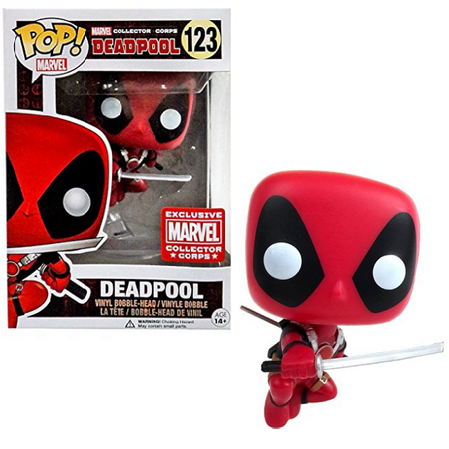  Deadpool #123 - Deadpool Funko Pop! Marvel [Marvel Collector Corps Exclusive] 