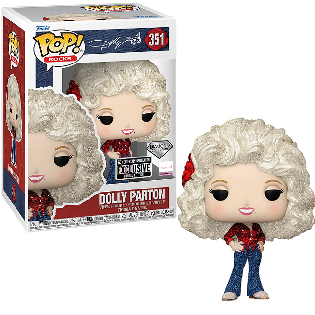  Dolly Parton #351 - Dolly Funko Pop! Rocks ['77 Tour Diamond EE Exclusive] 
