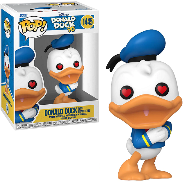  Donald Duck With Heart Eyes #1445 - Donald Duck 90th Funko Pop! 