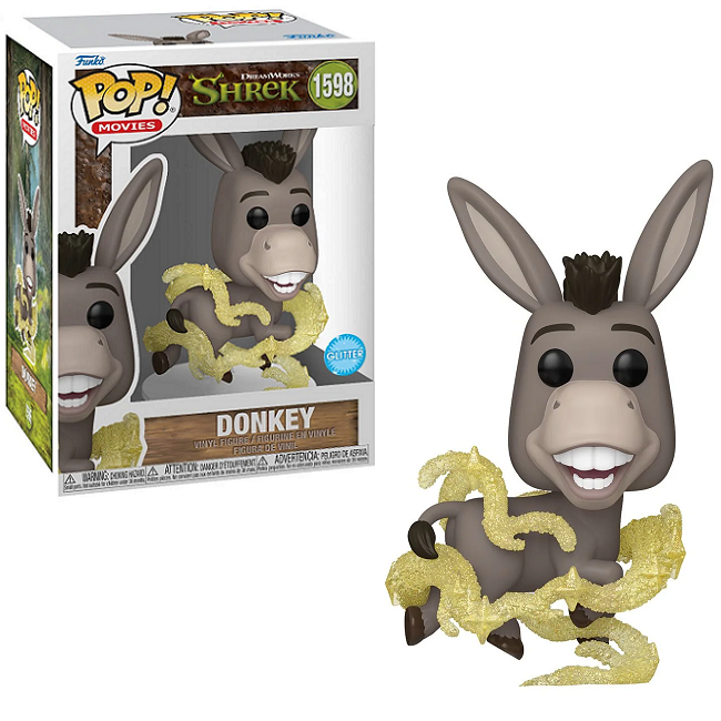  Donkey #1598 - Shrek 30th Funko Pop! Movies [Glitter] 