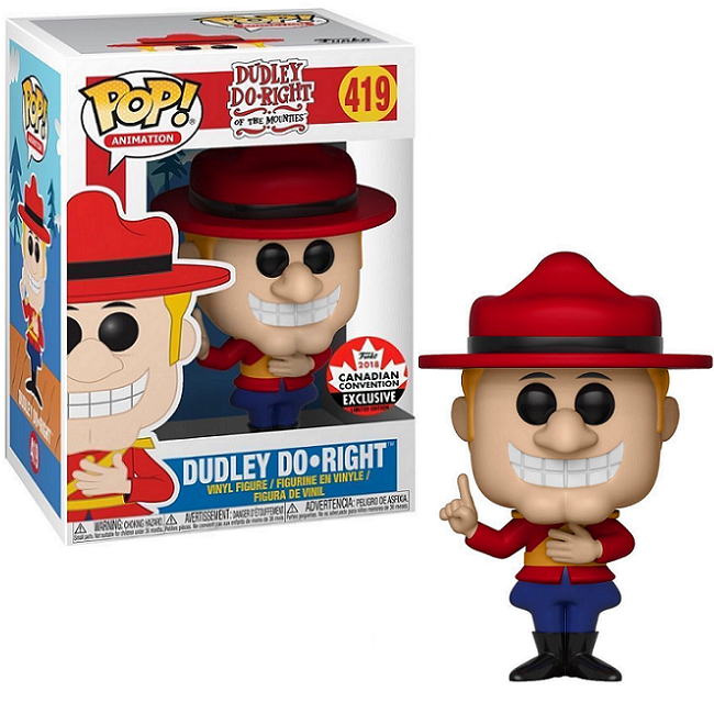  Dudley Do-Right #419 - Dudley Do-Right Funko Pop! Animation [2018 Canadian Convention Exclusive] 