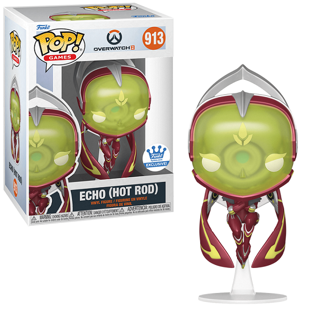  Echo [Hot Rod] #913 - Overwatch Funko Pop! Games [Funko Exclusive] 