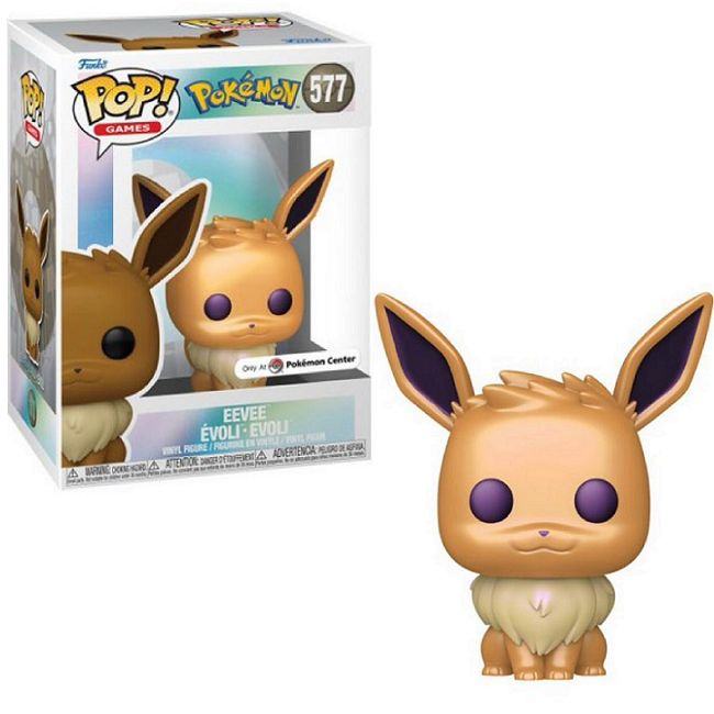  Eevee #577 - Pokemon Funko Pop! Games [Pearlescent] [Pokemon Center Exclusive] 