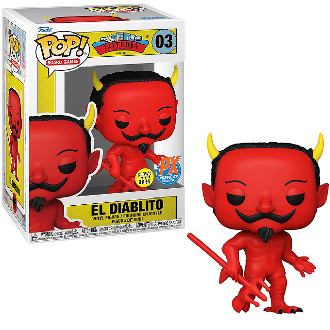  El Diablito #03 - Loteria Funko Pop! Board Games [Gitd Px Exclusive] 